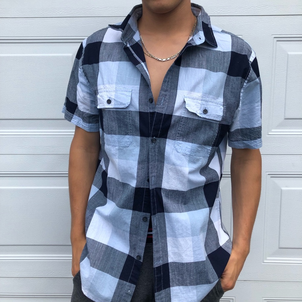 Express Plaid Dress Top
